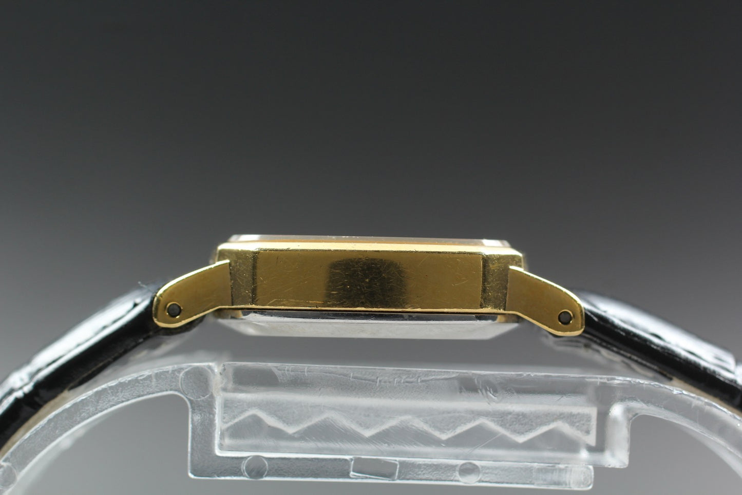 Vtg.1983 [Exc+5] SEIKO 5421-5180 20mm Tank Gold Quartz Ladies Watch From JAPAN