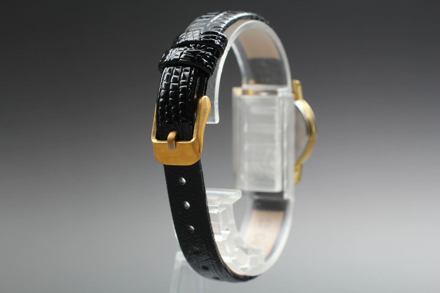 Vtg.1989 [N MINT] SEIKO 4N21-0042 Round 21mm Gold Quartz Ladies Watch From JAPAN