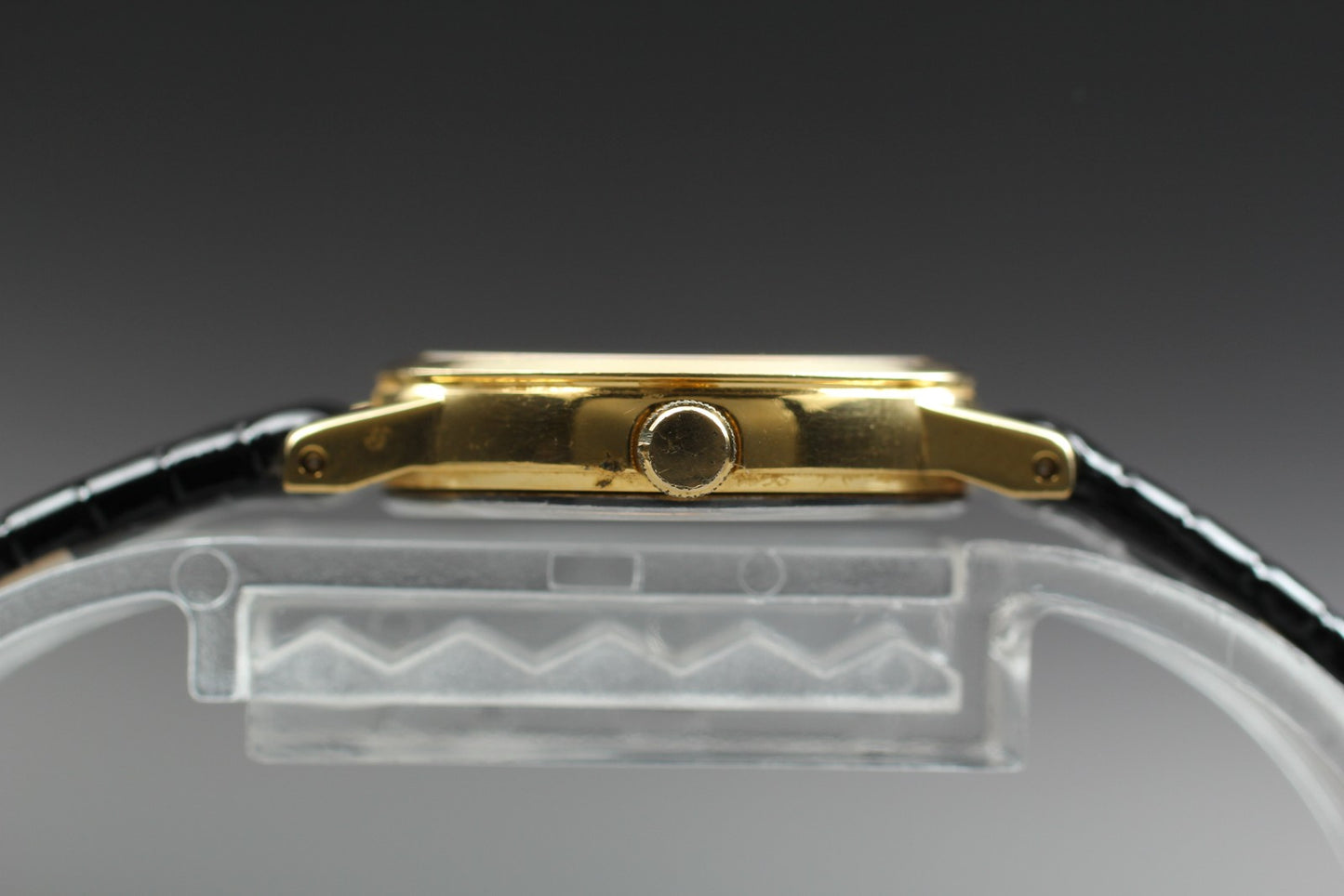 Vtg.1989 [N MINT] SEIKO 4N21-0042 Round 21mm Gold Quartz Ladies Watch From JAPAN