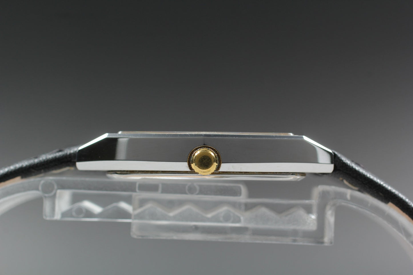 Vtg.1986 [N MINT] SEIKO Chariot 5P31-5A9A 27mm Black Quartz Men's Watch JAPAN