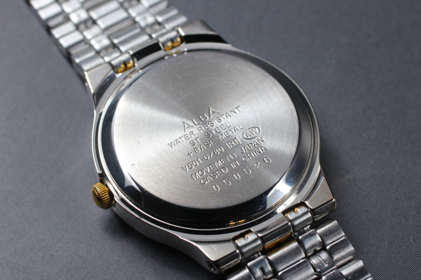 Vtg.1990 [N MINT] SEIKO Alba V501-6Z80 25mm Bracelet Quartz Ladies Watch JAPAN