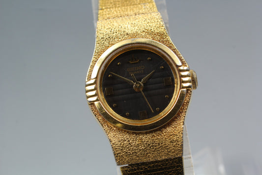 Vtg.1991 [N MINT] SEIKO Galaxy V401-0370 Gold Bracelet Quartz Ladies Watch JAPAN