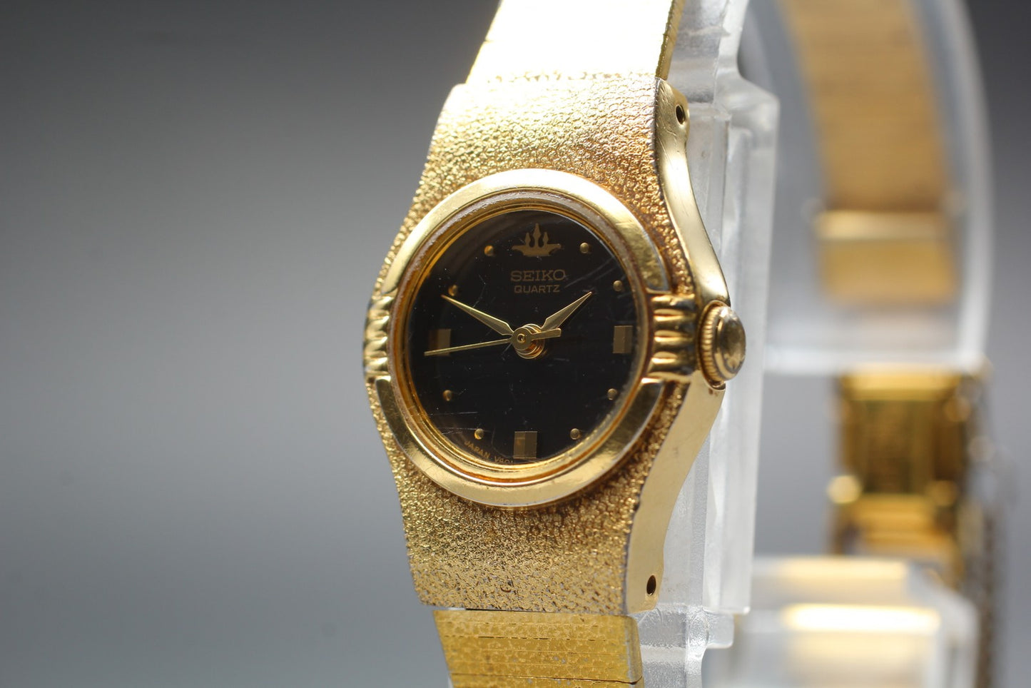 Vtg.1991 [N MINT] SEIKO Galaxy V401-0370 Gold Bracelet Quartz Ladies Watch JAPAN