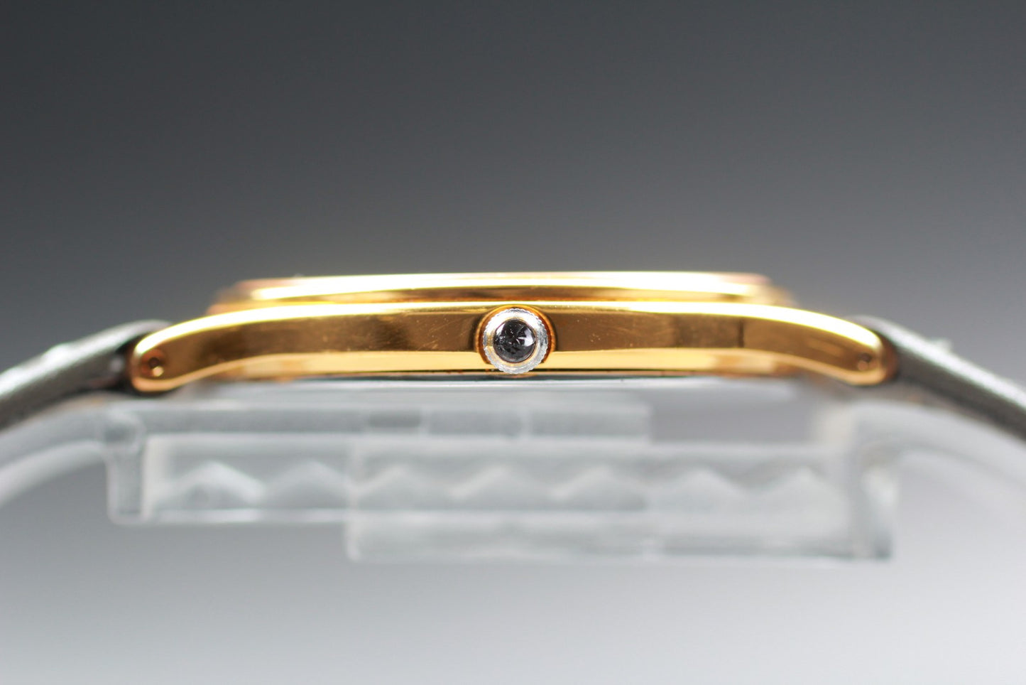 Vtg.1991 [N MINT] SEIKO DOLCE 8J41-6100 Round 31mm Gold Quartz Men's Watch JAPAN