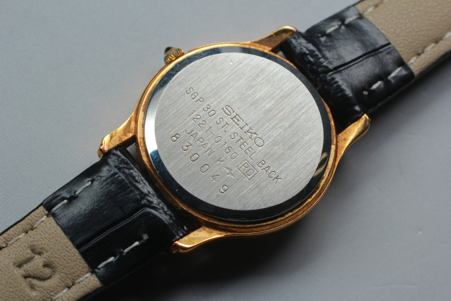 Vin.1988 [N MINT] SEIKO Exceline 1221-0160 Gold Quartz Ladies Watch From JAPAN