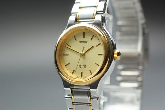 Vintage 1984 [N MINT  New Batt] SEIKO SPIRIT 7N01-6A80 Quartz Ladies Watch JAPAN