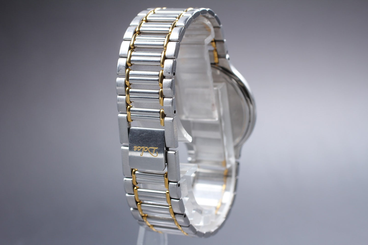 Vintage 1987 [N MINT]  Seiko Dolce 7741-6050 Gold Roman Quartz Mens Watch JAPAN