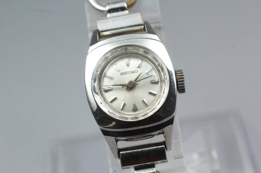 Vtg.1974 [N MINT] SEIKO 29-703 Cut-Glass 15mm Bracelet Manual Ladies Watch JAPAN