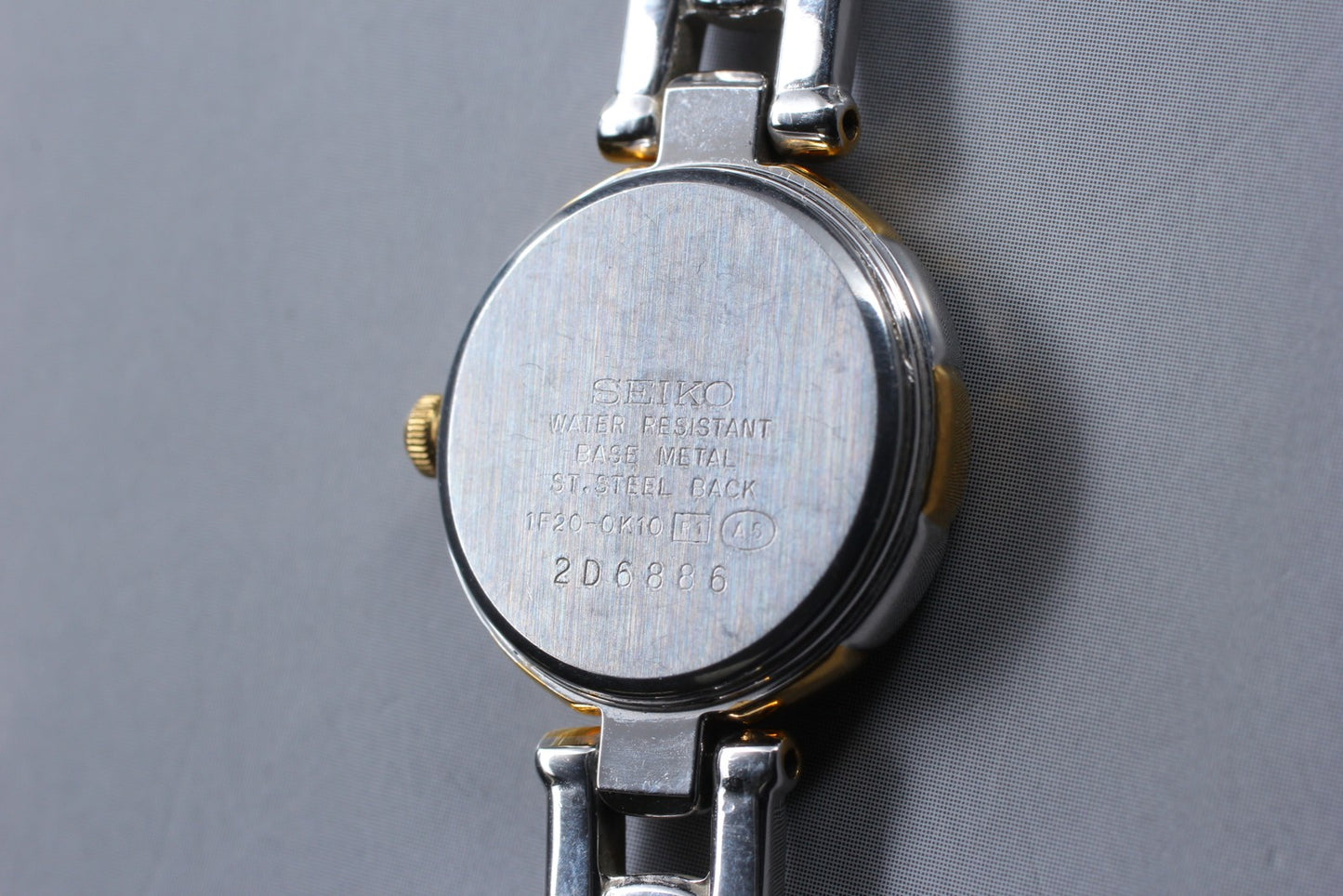 Vtg.1992 [N MINT] SEIKO TISSE 1F20-0K10 Gold Bracelet Quartz Ladies Watch JAPAN