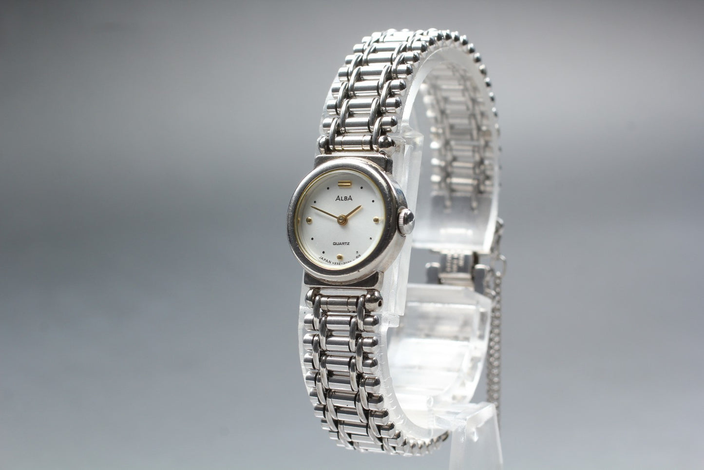 Vtg. 1987 [N MINT] SEIKO ALBA V232-0360 17mm Bracelet Quartz	Ladies Watch JAPAN