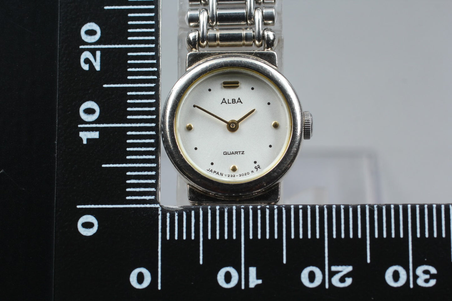 Vtg. 1987 [N MINT] SEIKO ALBA V232-0360 17mm Bracelet Quartz	Ladies Watch JAPAN