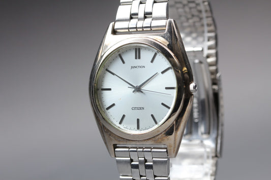 Vtg. 1989[N MINT] CITIZEN JUNCTION 1032-K11821 Bracelet Quartz Men's Watch JAPAN