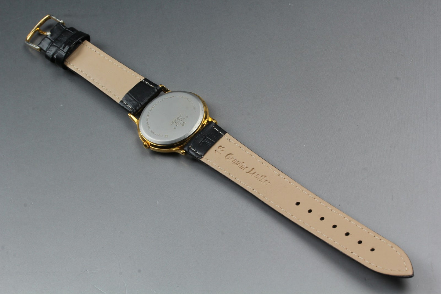 Vtg.1996 [ N MINT ] SEIKO ALBA V501-6K80 33mm Gold Quartz Men's Watch JAPAN