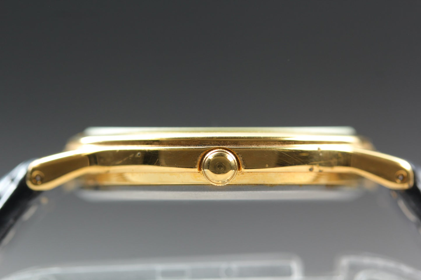 Vtg.1996 [ N MINT ] SEIKO ALBA V501-6K80 33mm Gold Quartz Men's Watch JAPAN