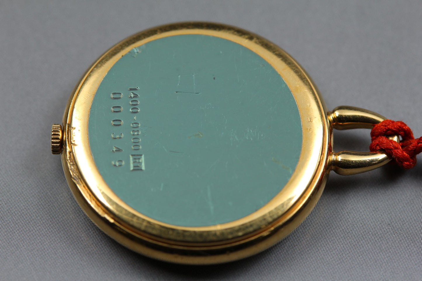 Vtg. [ Near MINT ] SEIKO 1400-0800 Roman Round Gold Quartz Pocket Watch JAPAN