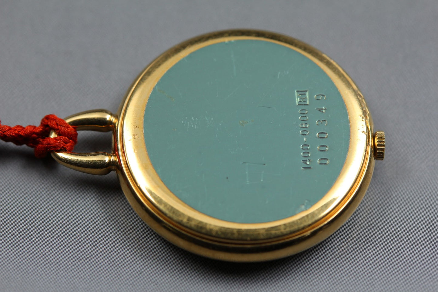 Vtg. [ Near MINT ] SEIKO 1400-0800 Roman Round Gold Quartz Pocket Watch JAPAN