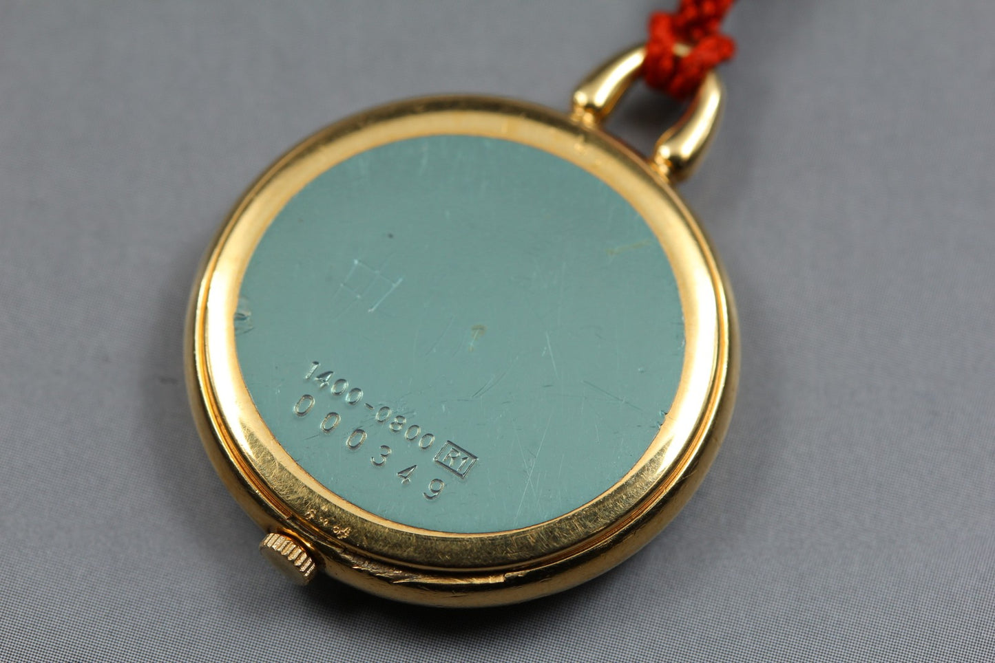 Vtg. [ Near MINT ] SEIKO 1400-0800 Roman Round Gold Quartz Pocket Watch JAPAN