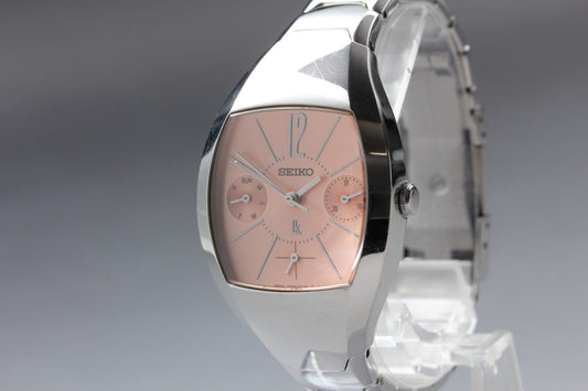 Vtg. 1998[N MINT] SEIKO LUKIA 5Y89-5A20 27.5mm Tonneau Quartz Ladies Watch JAPAN
