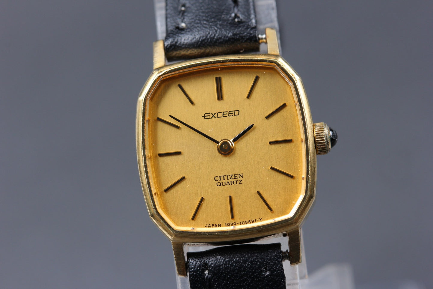 Vtg. [N MINT] CITIZEN EXCEED 4-102886 Y 19.5mm Gold Quartz Ladies Watch JAPAN