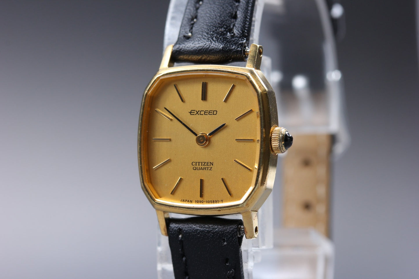 Vtg. [N MINT] CITIZEN EXCEED 4-102886 Y 19.5mm Gold Quartz Ladies Watch JAPAN