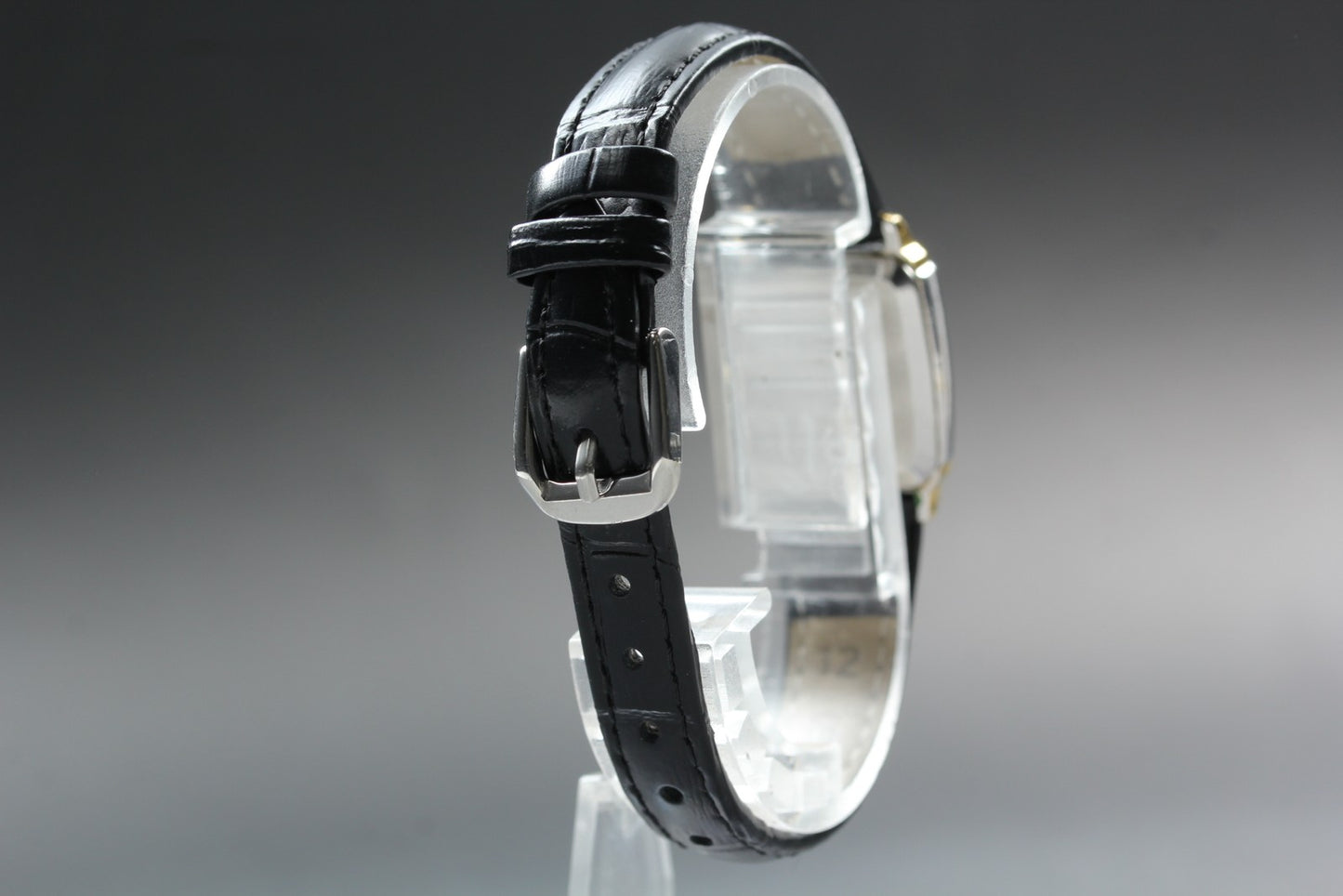 Vtg.1996  [N MINT] SEIKO 2C21-5540 Tank Silver 19.5mm Quartz Ladies Watch JAPAN