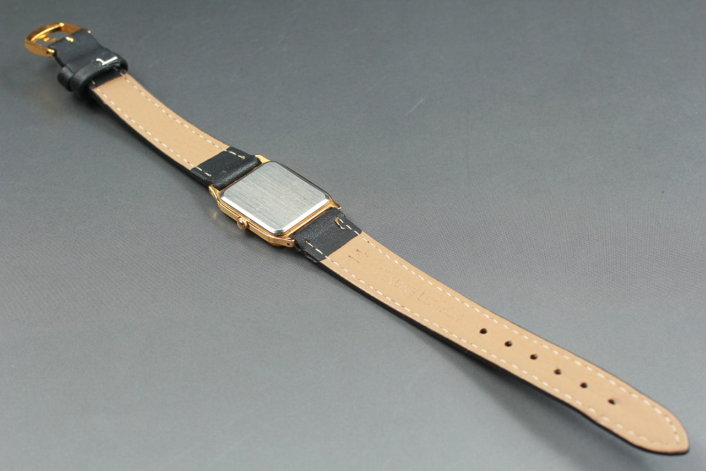 Vtg.1990 [N MINT ] SEIKO 7321-6280 Tank 20mm Gold Quartz Ladies Watch JAPAN