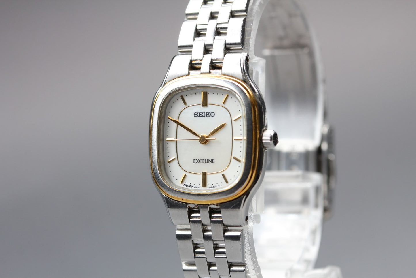 Vtg.2001 [N MINT] SEIKO EXCELINE 4J41-0AA0 21mm Quartz Ladies Watch From JAPAN