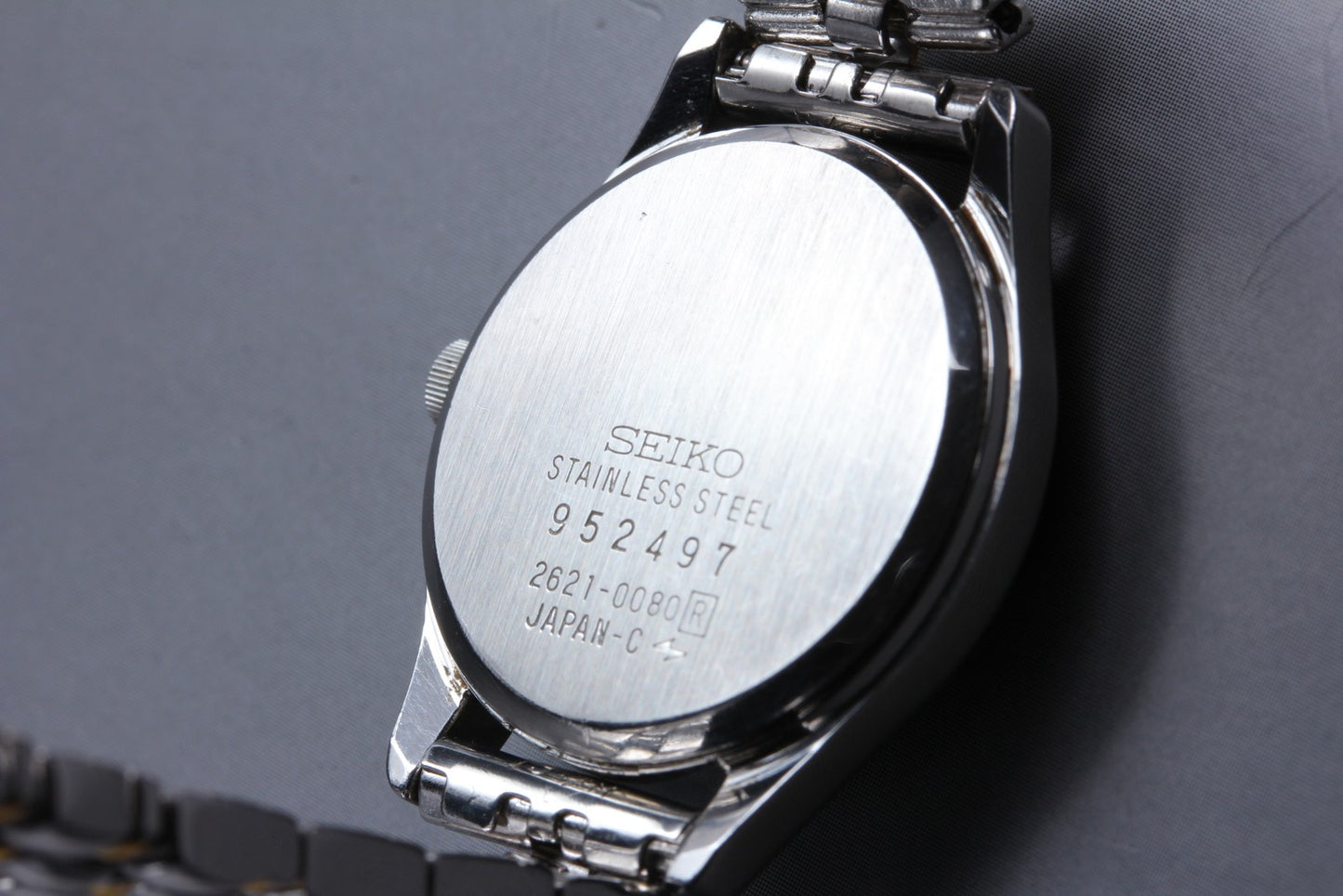 Vtg. 1989[N MINT] SEIKO 2621-0080 Bracelet 25mm Silver Quartz Ladies Watch JAPAN