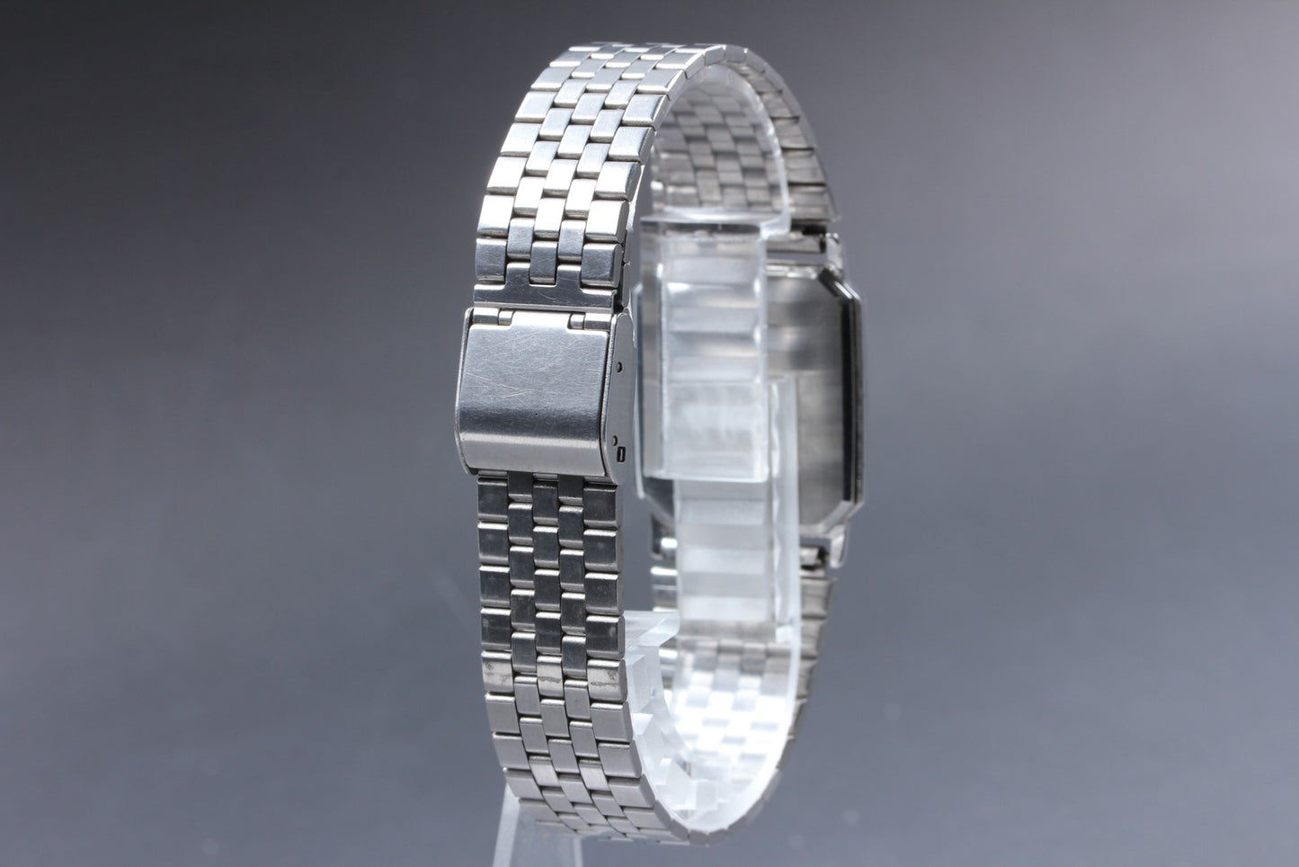 Vtg.1983 [N MINT] SEIKO 9020-5250 Bracelet Tank 26.5mm Quartz Men's Watch JAPAN