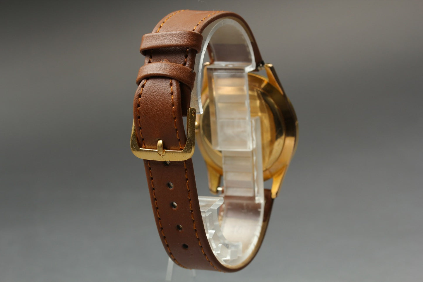 Vtg. [N MINT] SEIKO Skyliner J15019 Calendar Day Gold Quartz Men's Watch JAPAN