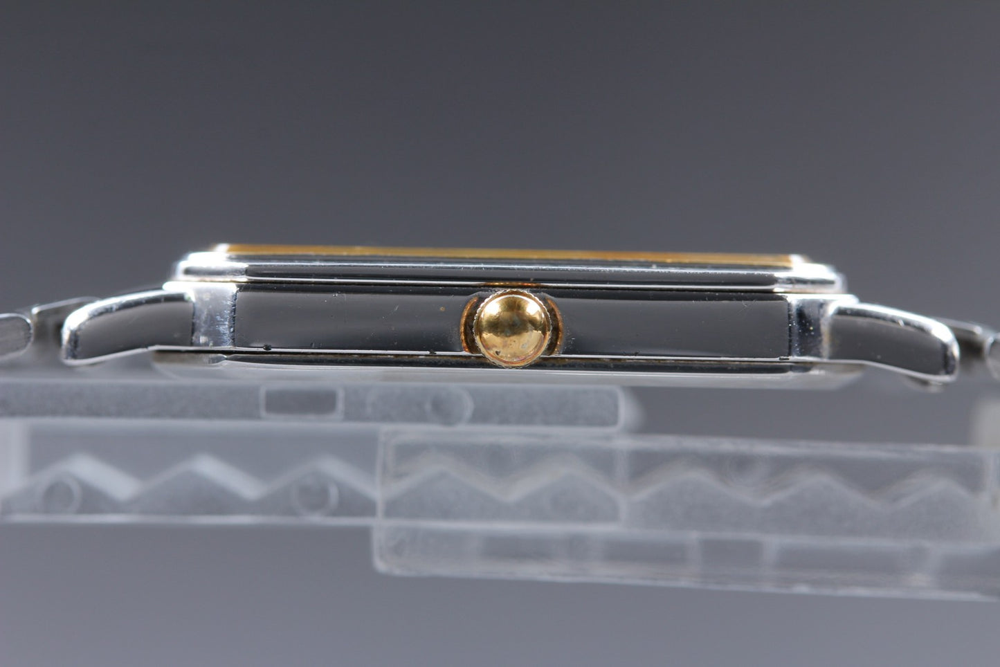 Vtg.1983 [N MINT] SEIKO 9020-5250 Bracelet Tank 26.5mm Quartz Men's Watch JAPAN