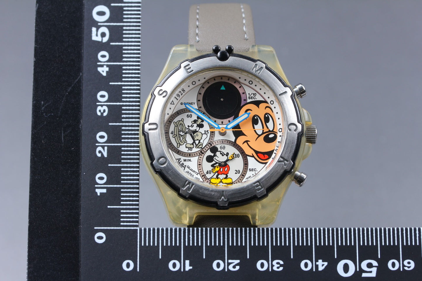 1998 [N MINT] SEIKO ALBA V655-605A chronograph 40.5mm Quartz Men's Watch JAPAN
