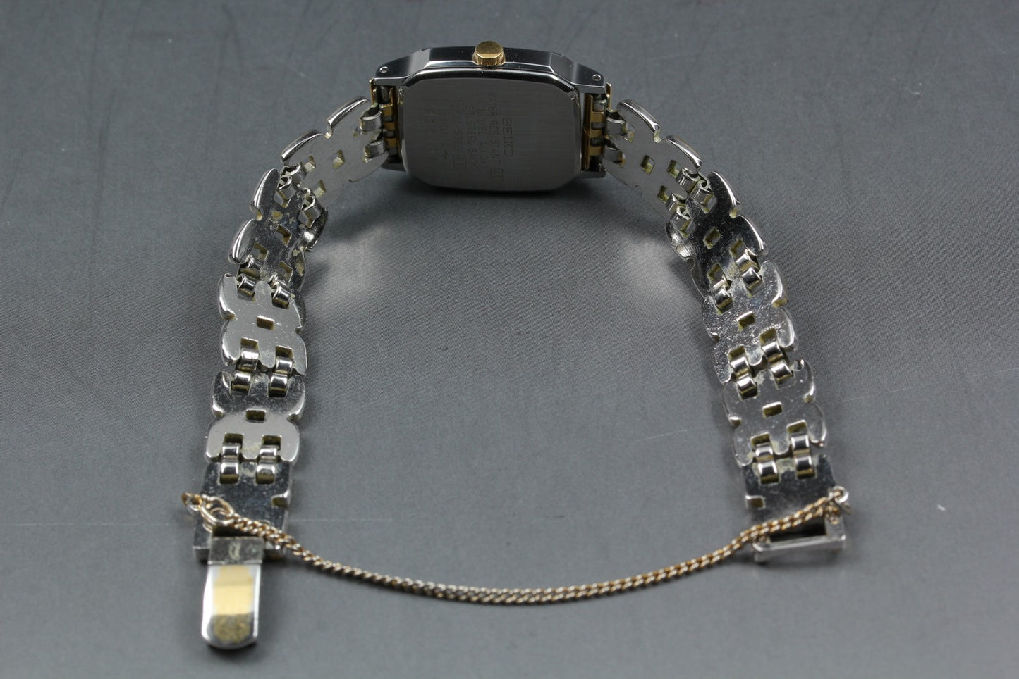 Vtg. 1999[N MINT] SEIKO 2P21-5360 Bracelet 20mm Silver Quartz Ladies Watch JAPAN