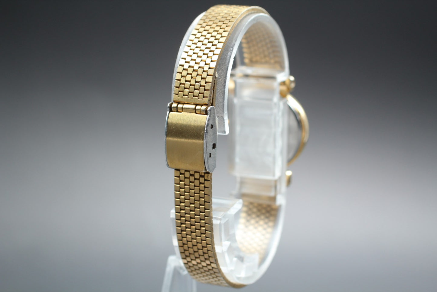 Vtg.2000 [N MINT] SEIKO 4N21-0052 22mm Bracelet Gold Quartz Ladies Watch JAPAN