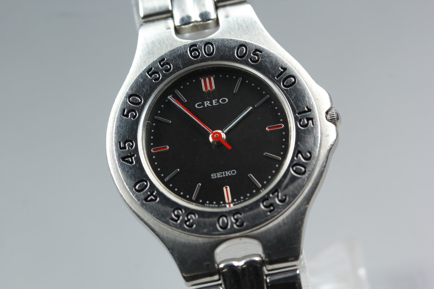 Vtg. 1999 [Near MINT] SEIKO CREO 1F21-0B80 Bracelet Quartz Ladies Watch JAPAN