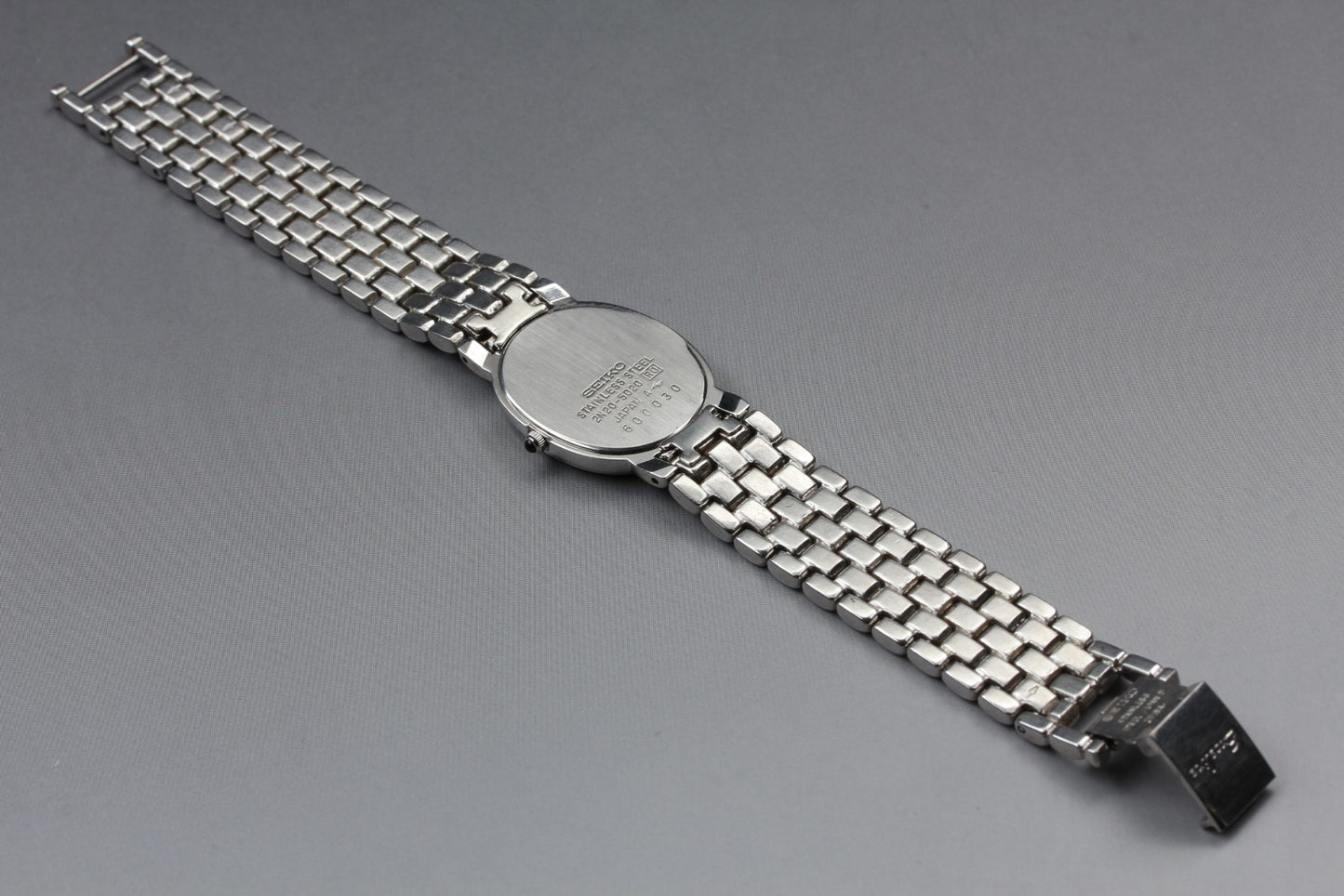 Vtg. [N MINT] SEIKO Exceline 2N20-5020 Bracelet Roman Quartz Ladies Watch JAPAN