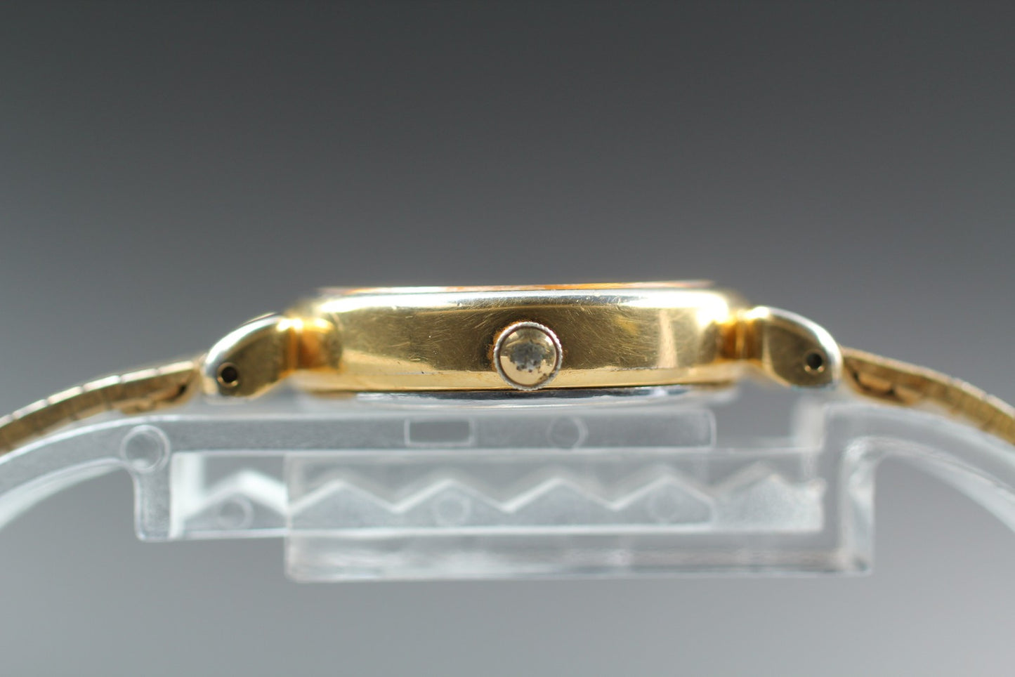 Vtg.2000 [N MINT] SEIKO 4N21-0052 22mm Bracelet Gold Quartz Ladies Watch JAPAN