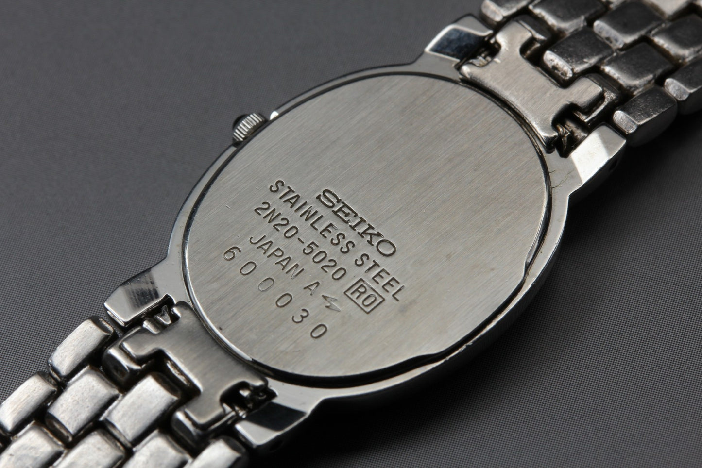 Vtg. [N MINT] SEIKO Exceline 2N20-5020 Bracelet Roman Quartz Ladies Watch JAPAN