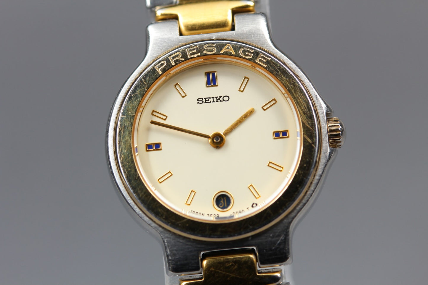 Vtg. 1987 [N MINT] SEIKO Presage 3E29-0050 Bracelet Quartz Ladies Watch JAPAN