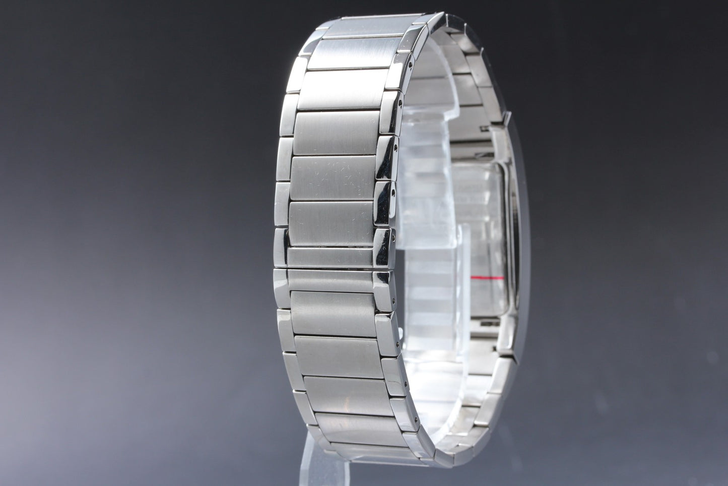 Vtg.[N MINT] BURBERRY 14000G Day Roman Tank Silver 24mm Quartz Men's Watch JAPAN