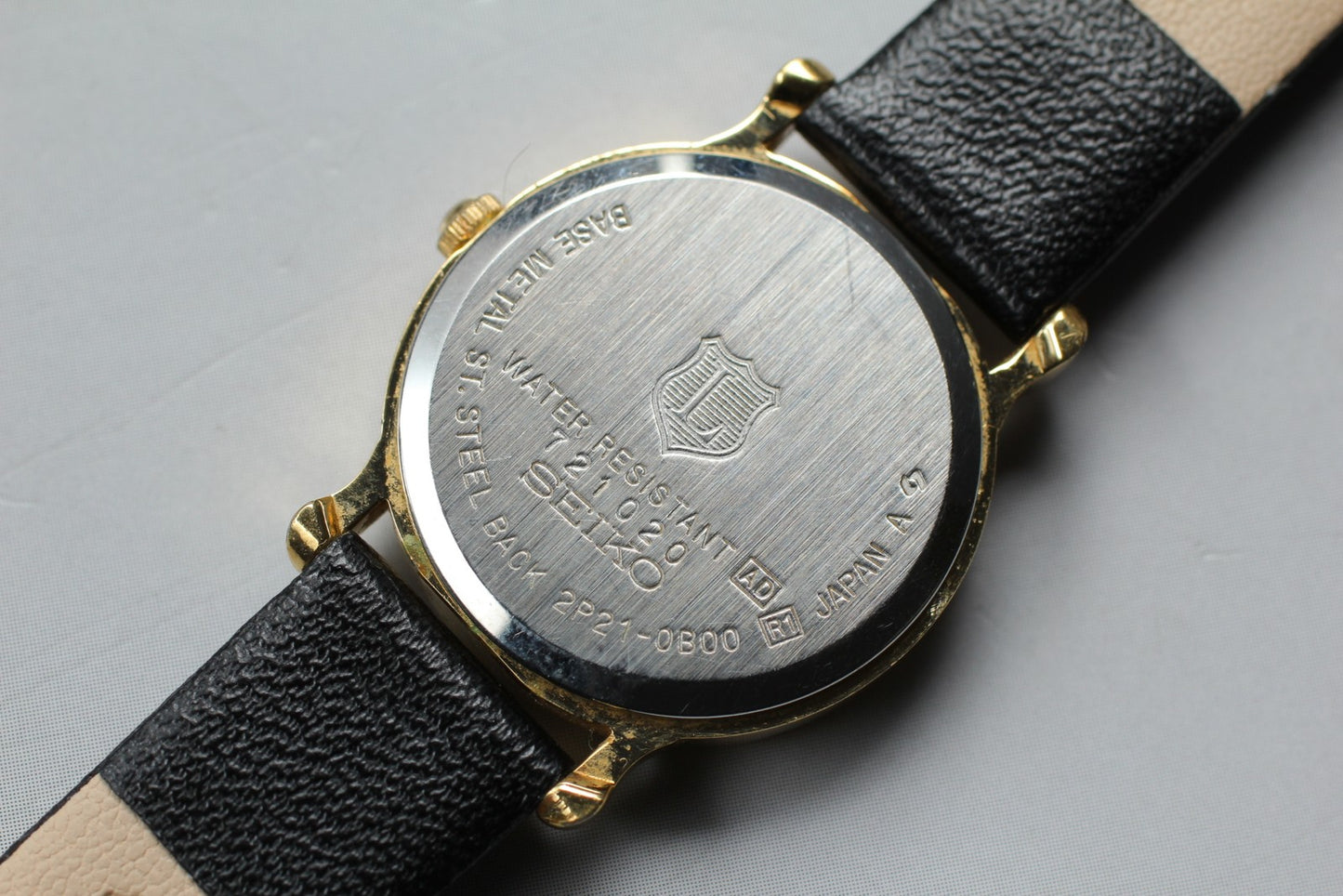 Vtg. [N MINT] SEIKO THE LEAGUE 2P21-0B00 Roman Gold Quartz Ladies Watch JAPAN