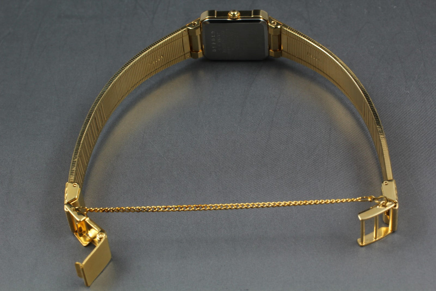 Vtg.1986 [N MINT] SEIKO 7321-5810 Tank 18mm Bracelet Gold Quartz Ladies Watch JP
