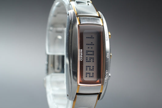 Vtg. 2003 [N MINT] SEIKO WIRED ALBA W540-0AD0 Bracelet digital Men's Watch JAPAN