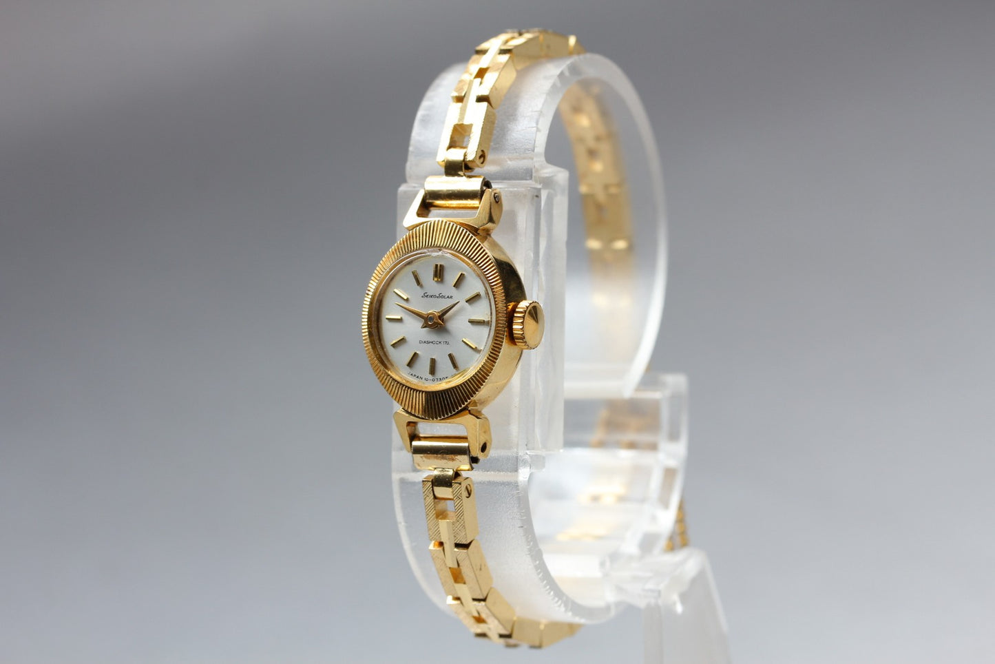 Vtg. 1977 [N MINT] SEIKO 10-0470 Bracelet 16mm Gold Manual Ladies Watch JAPAN