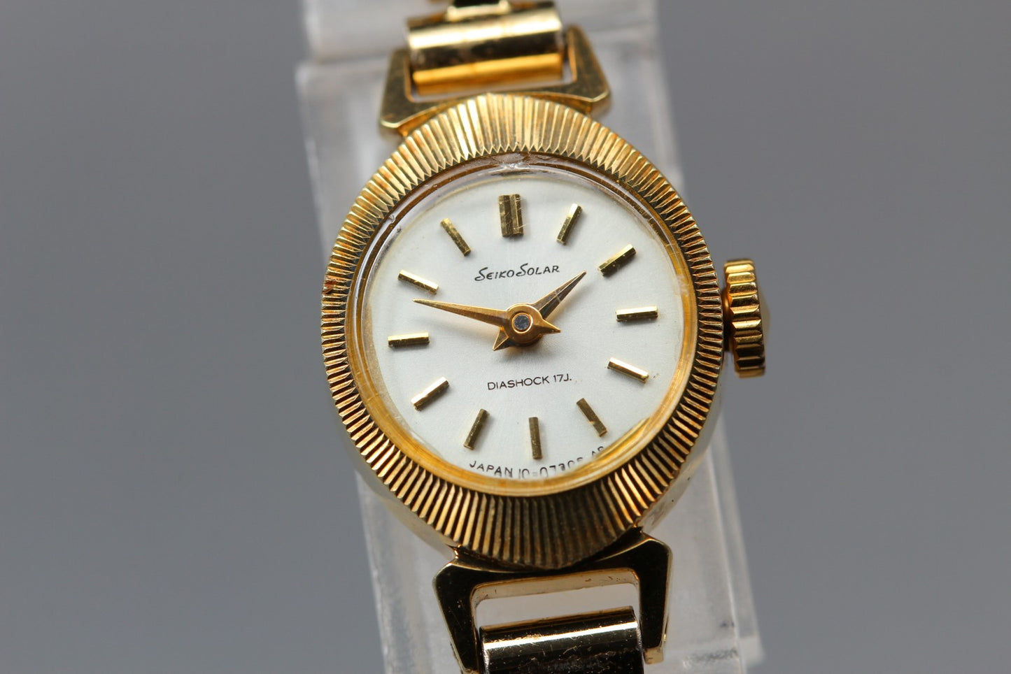 Vtg. 1977 [N MINT] SEIKO 10-0470 Bracelet 16mm Gold Manual Ladies Watch JAPAN