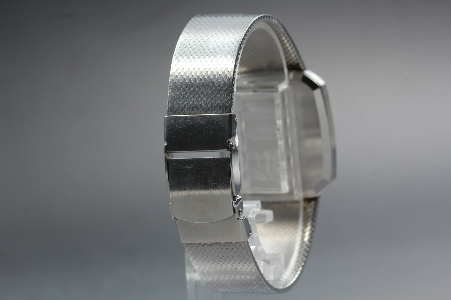 Vtg.1978 [N MINT] SEIKO 7820-5380 Bracelet Tank 29mm Quartz Men's Watch JAPAN