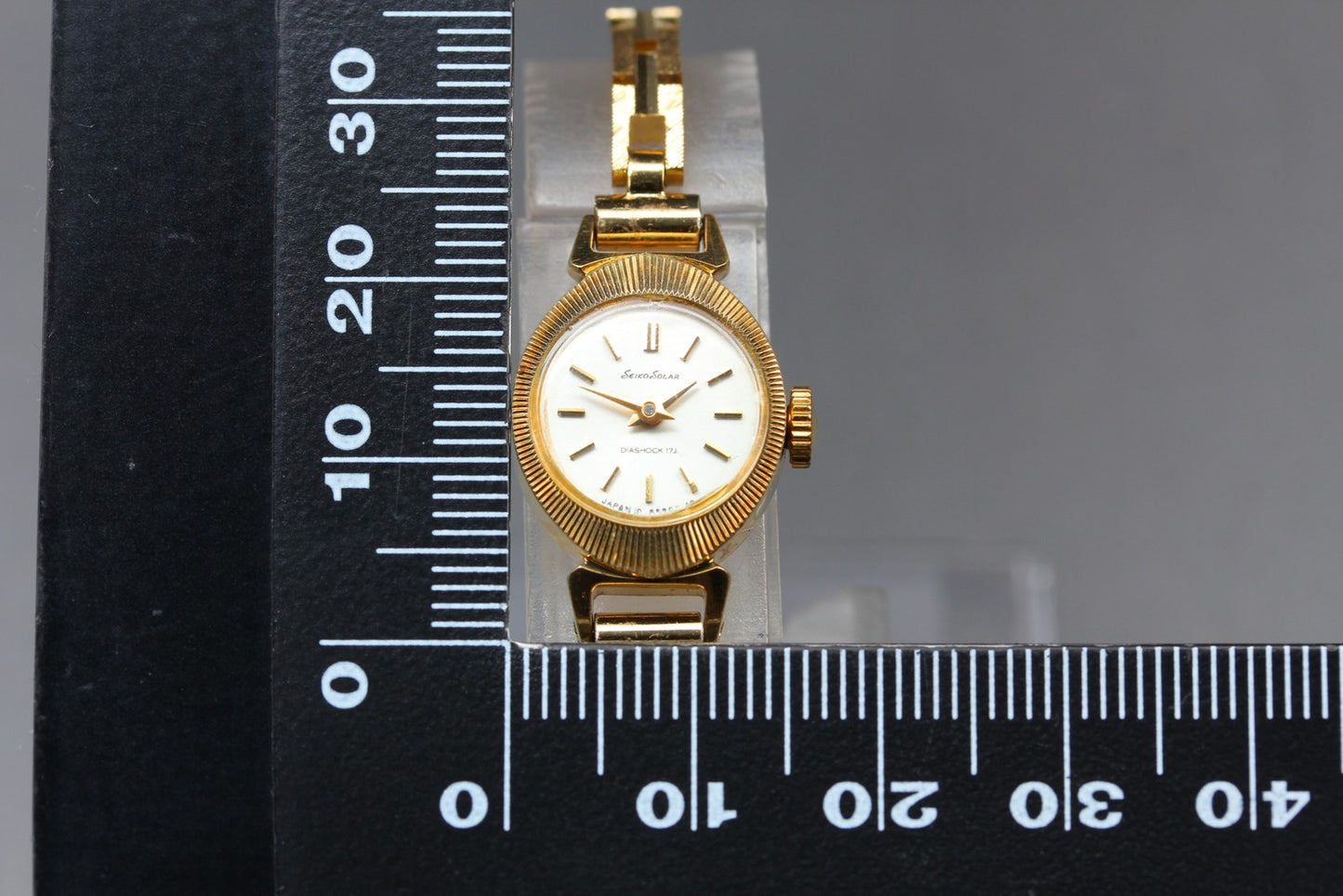 Vtg. 1977 [N MINT] SEIKO 10-0470 Bracelet 16mm Gold Manual Ladies Watch JAPAN