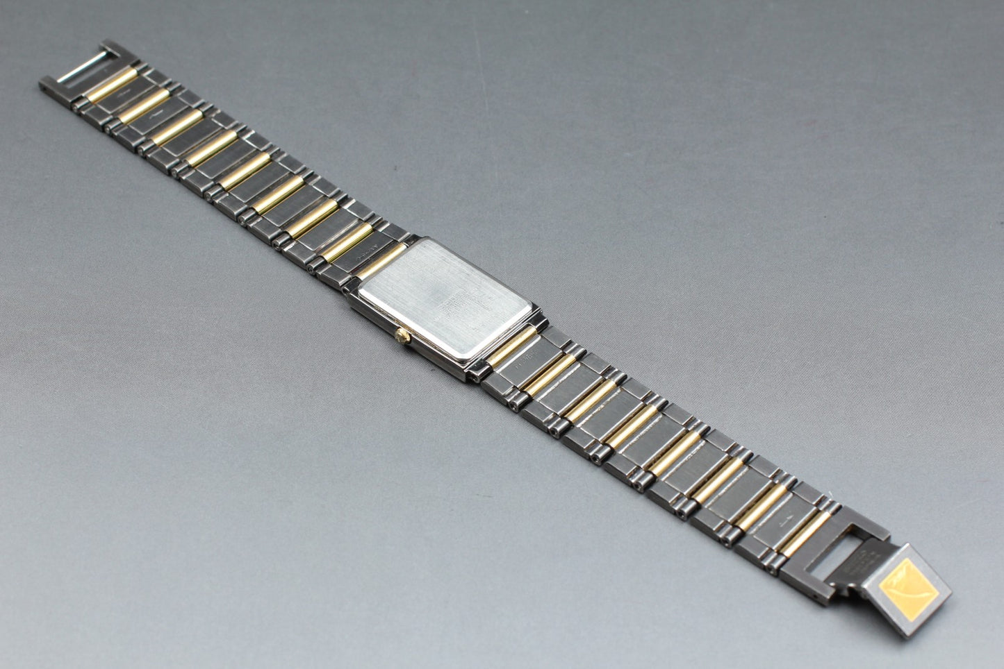 Vin.1985[N MINT] SEIKO ARC 7320-6360 Tank 21mm Bracelet Quartz Men's Watch JAPAN