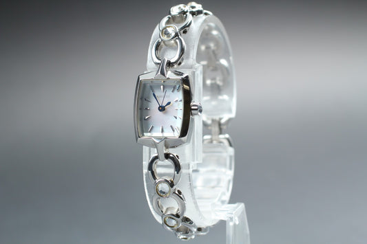 Vtg.1999 [N MINT] SEIKO WIRED 1N01-0PA0 Tank 16mm Quartz Ladies Watch From JAPAN