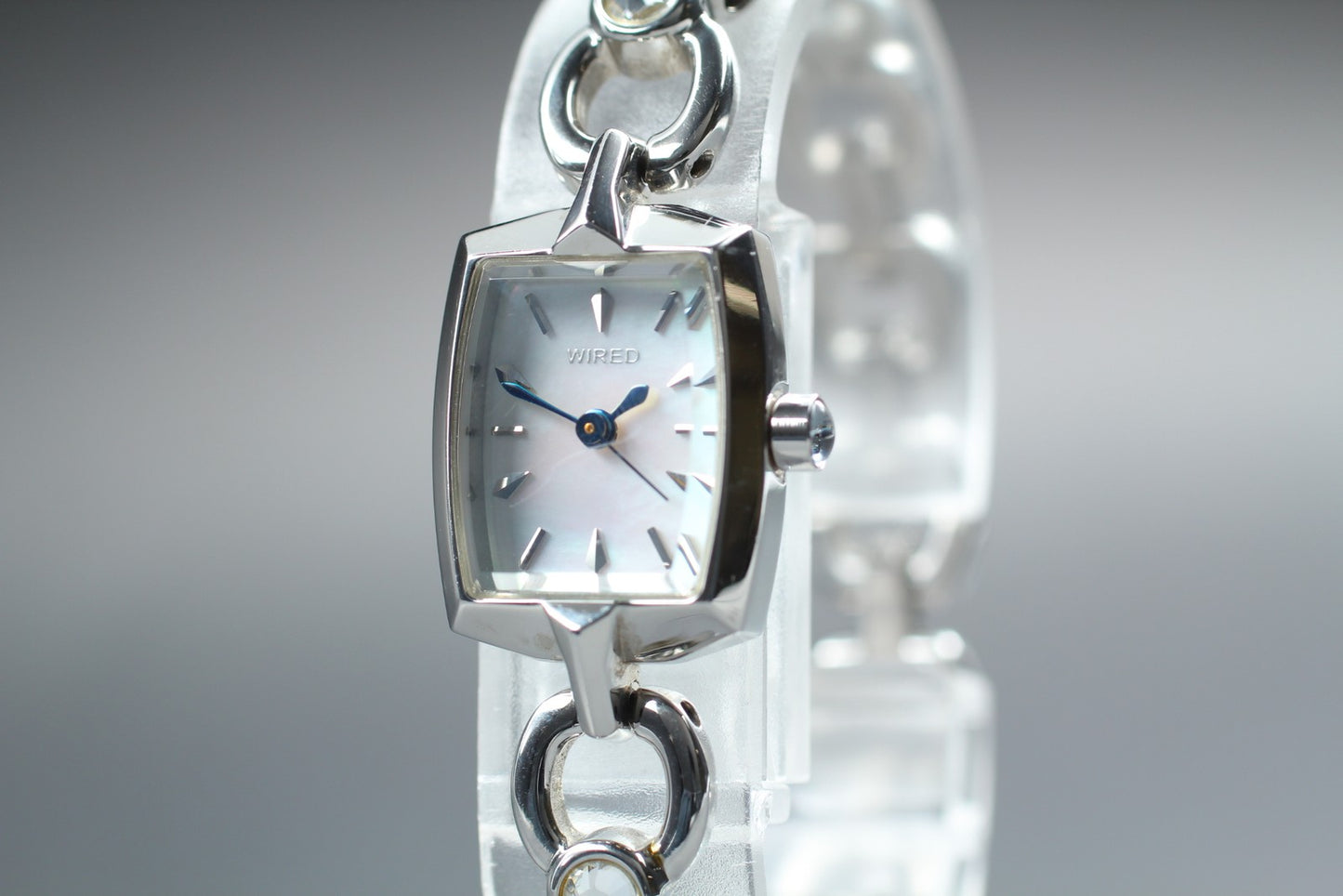 Vtg.1999 [N MINT] SEIKO WIRED 1N01-0PA0 Tank 16mm Quartz Ladies Watch From JAPAN